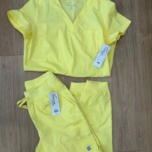 Yellow Scrub Set
